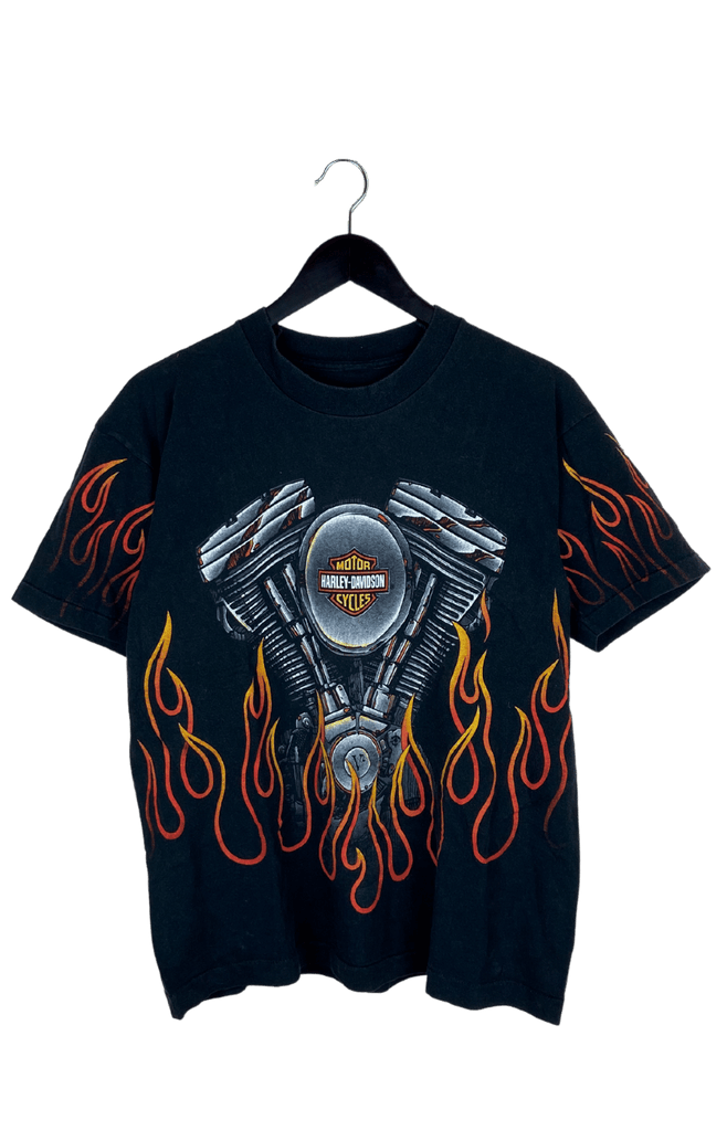 Harely Davidson Flames Shirt 1996
